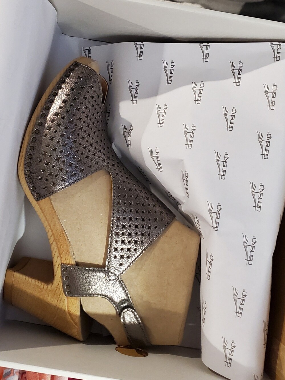 NWT Dansko Teagan Gunmetal Slingback Comfort Sandals EU 39 8.5-9 - Picture 12 of 12